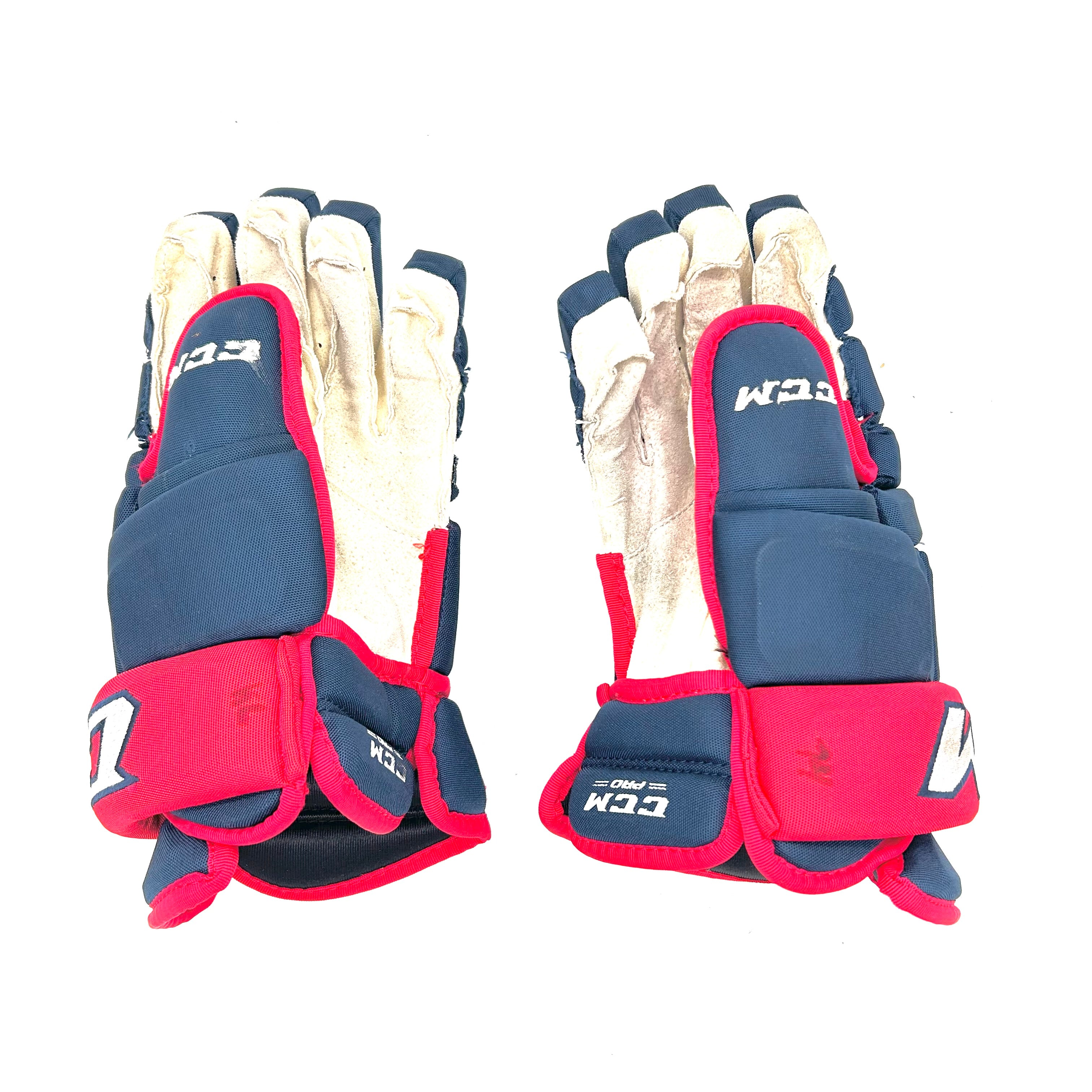 CCM HG97 - Gants Pro Stock d'occasion (bleu marine/rouge)